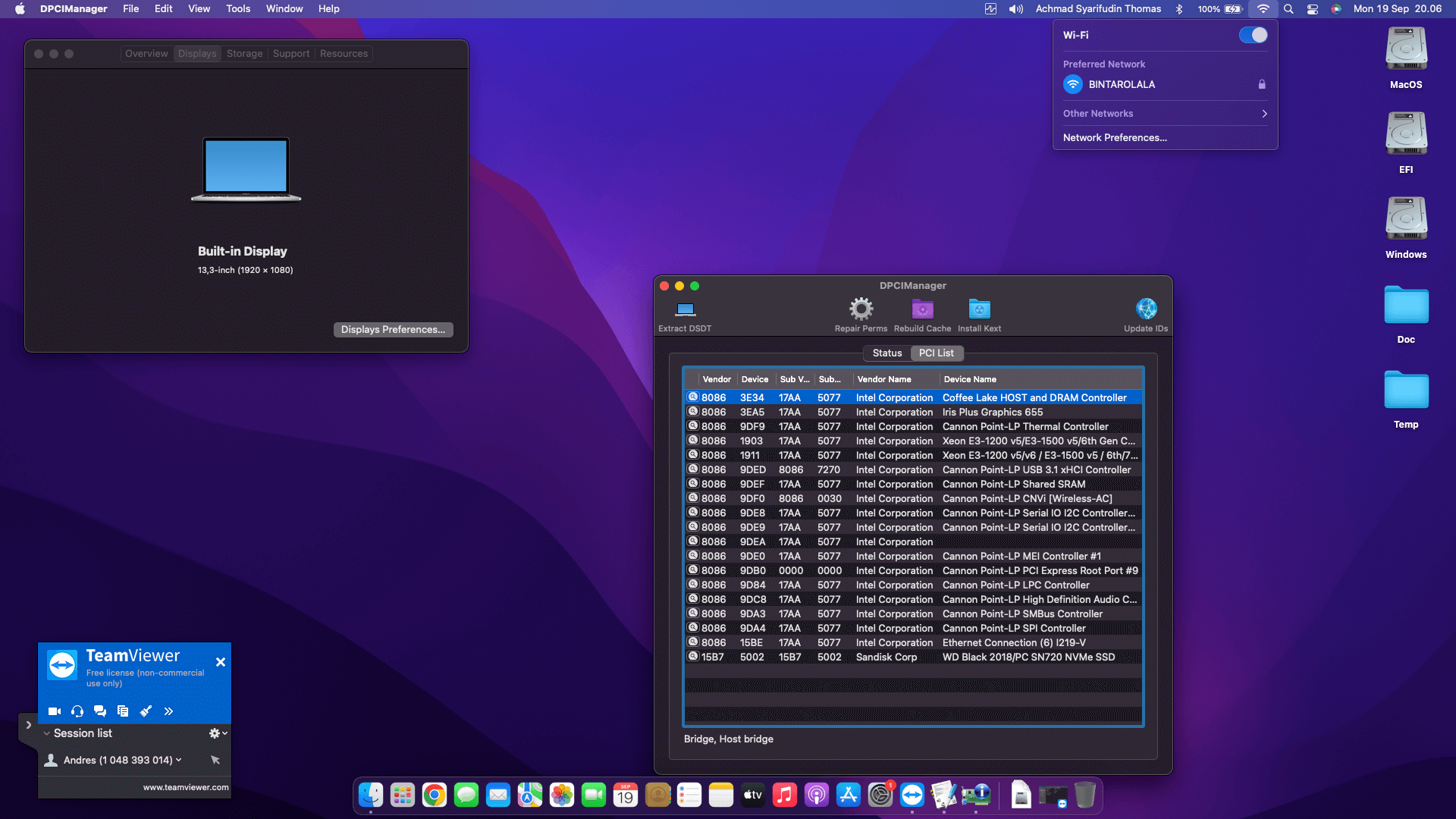 Lenovo Thinkpad L390 3rd   Touchscreen [WhiskeyLake   Intel UHD 620 + PS2]   OpenCore 2